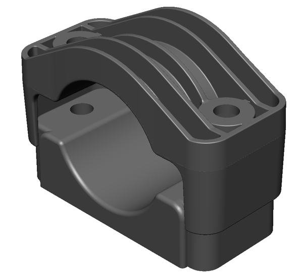 Одиночное кабельное крепление D 40-60 мм scc4060