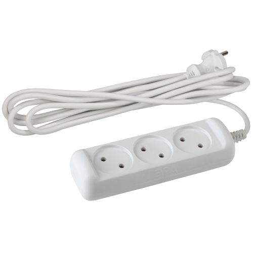 Удлинитель 3х1.5м без заземл. 10А IP20 U-3-1.5m-2х1 ПВС 2х1 Б0028354
