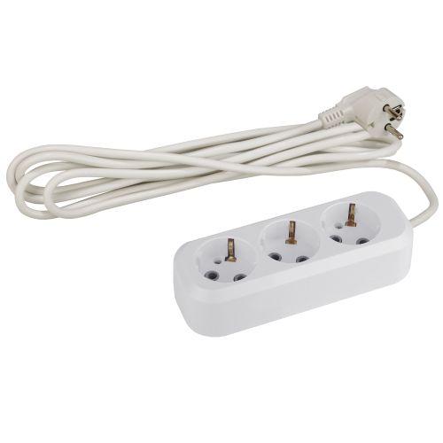 Удлинитель 3х3м с заземл. 10А IP20 UX-3e-3m ПВС 3х0.75 Б0035750