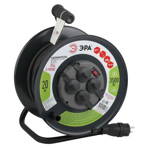 Удлинитель на метал. катушке 4х20м с заземл. 16А IP44 RMx-4es-3х2.5-20m-IP44(KG) КГ 3х2.5 Б0043057