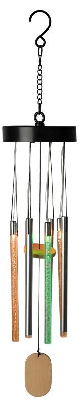 Фото товара ERASF22-46 Садовый светильник Солнечный ветер, на солнечной батарее, RGB 6LED, 70 см, d 13,5 см Б0057664