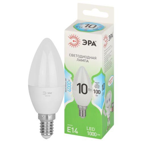 Лампа светодиодная LED 10 Вт 1000Лм 4000К свеча нейтральный E14 220-240В LED B35-10W-840-E14 Green Line Б0067093