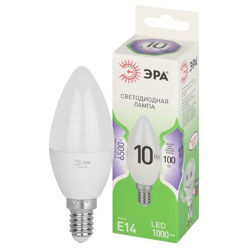 Лампа светодиодная LED 10 Вт 1000Лм 6500К свеча холодный E14 220-240В LED B35-10W-865-E14 Green Line Б0067095