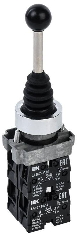 Джойстик LA167-PA14 4 полож. 4з с фиксацией черный BBJ20-PA14-6-21-4-K02