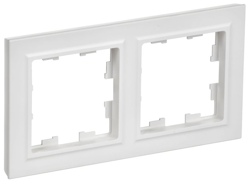 BRITE Рамка 2-местная РУ-2-БрАБ арктический белый IEK BR-M22-K91