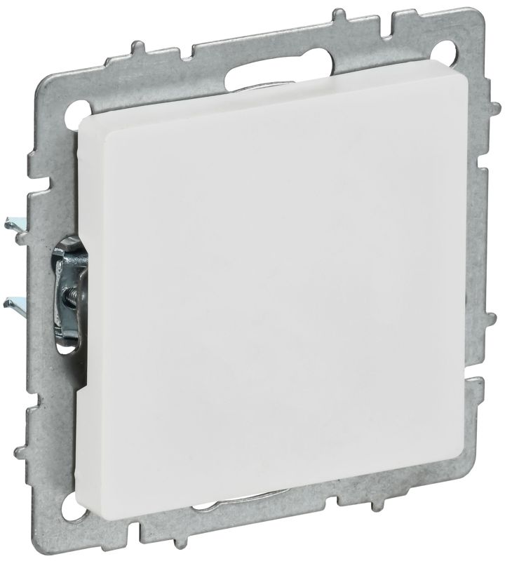 BRITE Заглушка с суппортом МЗ10-БрАБ арктический белый IEK BR-PL10-K91