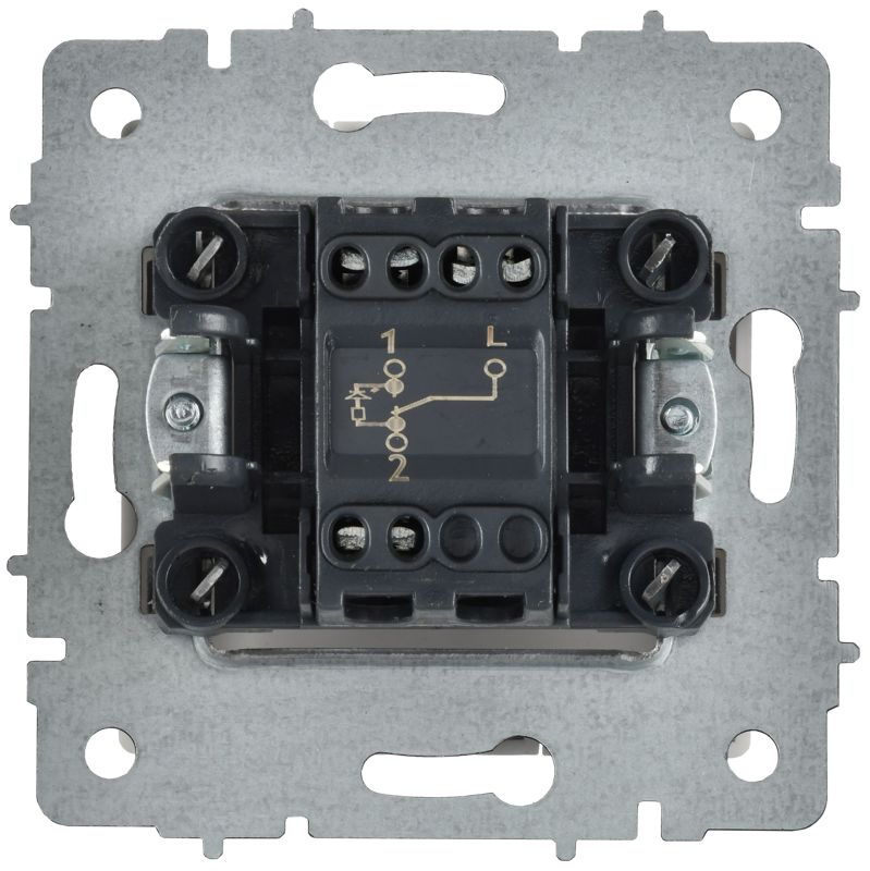 BRITE Выключатель 1-клавишный проходной с индикацией 10А ВС10-1-7-БрАБ арктический белый IEK BR-V12-1-10-K91