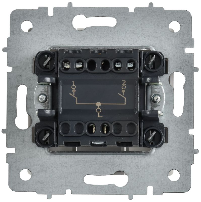 BRITE Выключатель 2-клавишный 10А ВС10-2-0-БрАБ арктический белый IEK BR-V20-0-10-K91