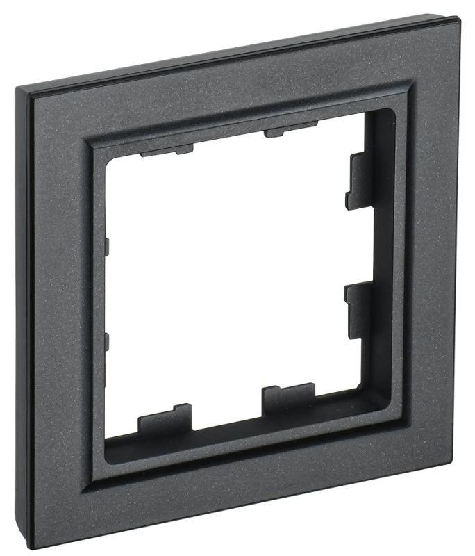 Рамка 1-м BRITE РУ-1-БрЧ черн. BR-M12-K02