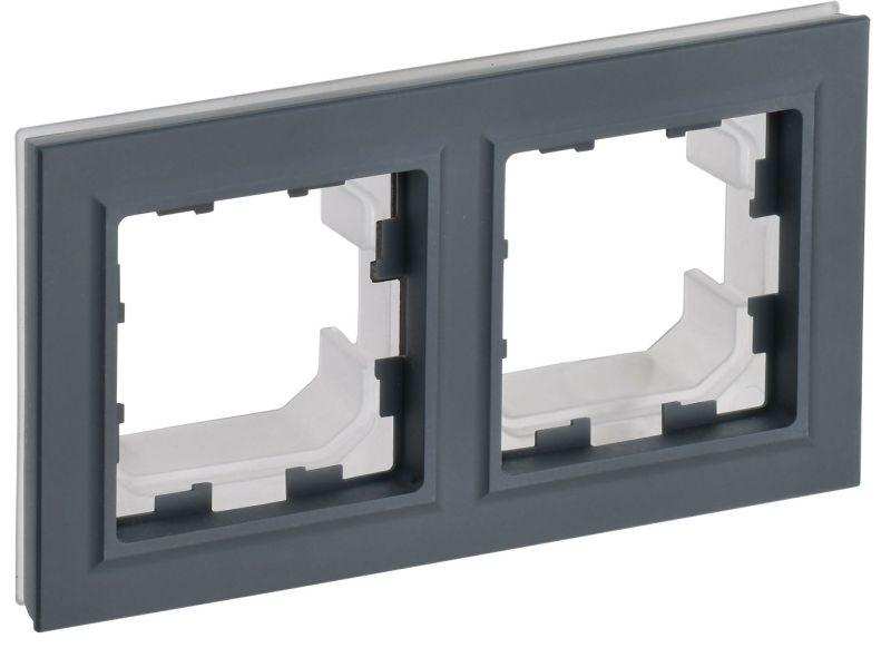 BRITE Рамка 2-мест. IP44 РУ-2-БрГ-44 граф. BR-M22-44-K53
