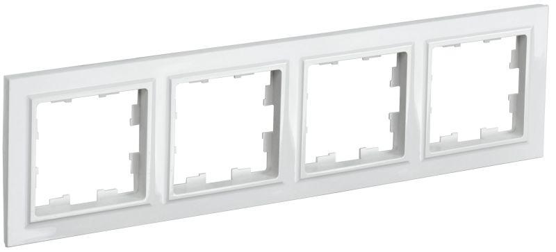 Рамка 4-м BRITE РУ-4-БрБ бел. BR-M42-K01