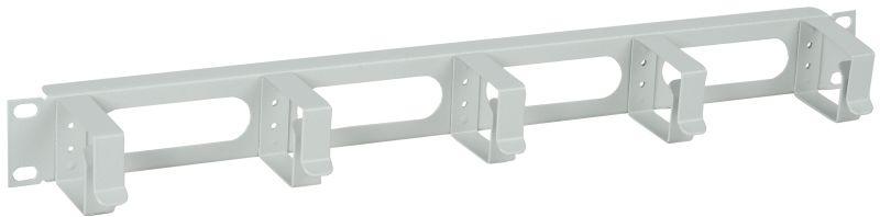 Органайзер кабельный 19 дюйм 1U 5 колец сер. CO35-1M5RM