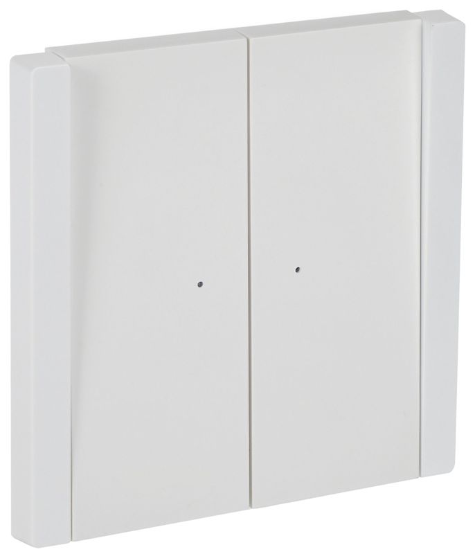 FORTE&PIANO Выключатель 2-клавишный проходной с индикацией 10А FP208 белый IEK FP-V22-1-10-1-K01