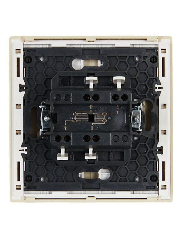 FORTE&PIANO Выключатель 1-клавишный перекрестный 10А FP412 ваниль IEK FP-V13-0-10-1-K10