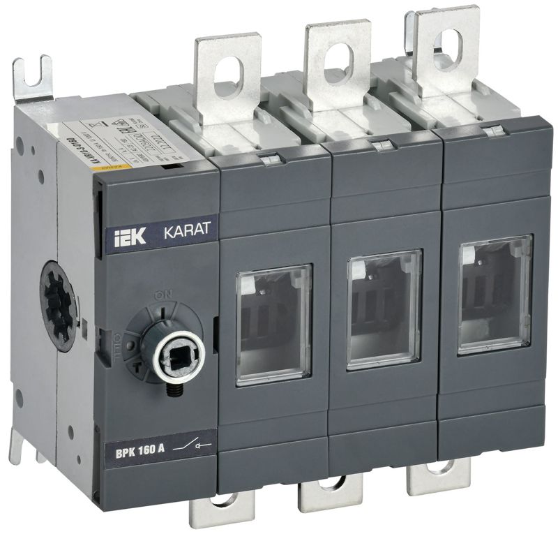 Фото товара KARAT Выкл-разъед. ВРК без рукоятки 3P 160А KA-VR10-3-0160