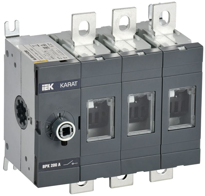 Фото товара KARAT Выкл-разъед. ВРК без рукоятки 3P 200А KA-VR10-3-0200