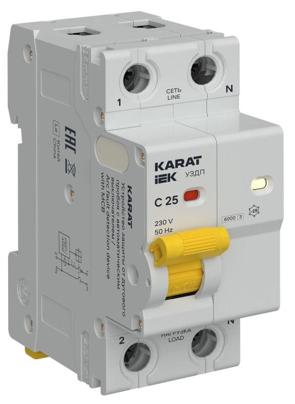 KARAT УЗДП c Автоматический выключатель 1P+N C 25A KA-DP11-1-025-C
