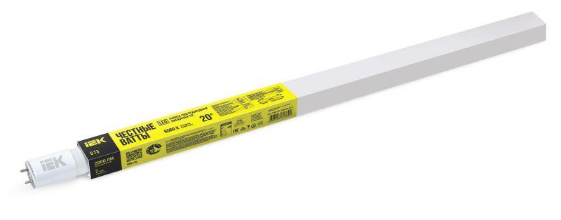 Лампа LED T8 линейная 20Вт 2000Лм 230В 6500К 1200мм G13 LLE-T8R-20-230-65-G13