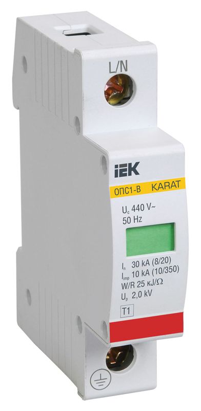 Ограничитель перенапряжения ОПС1-C 1P MOP20-1-C