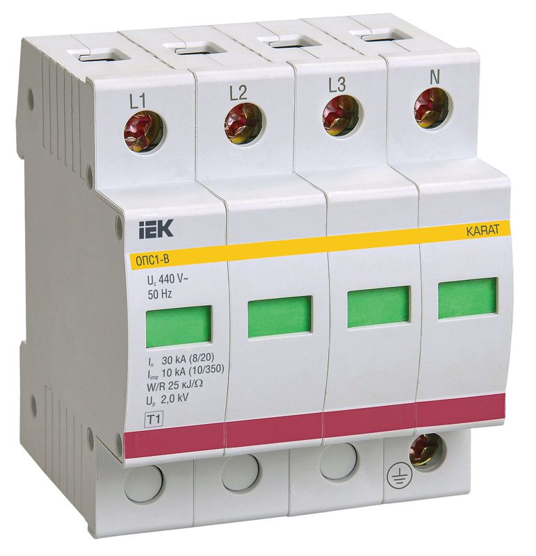 Ограничитель перенапряжения ОПС1-C 4P MOP20-4-C