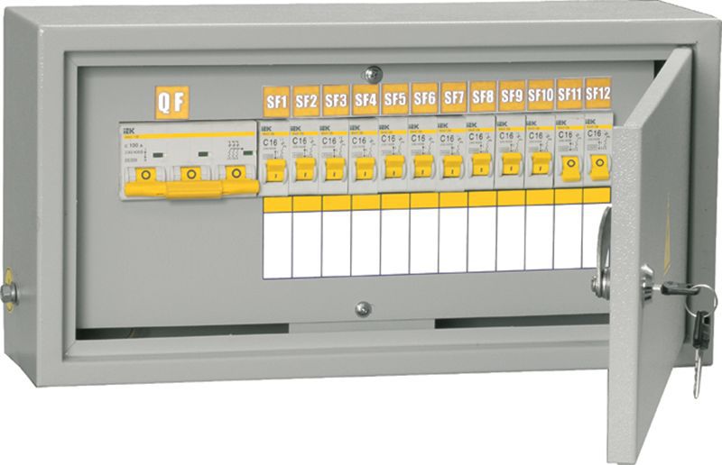 Щит ОЩВ-3-63-12-0 (ВВ63А 12х16А) IP31 MSM10-3N-12-31