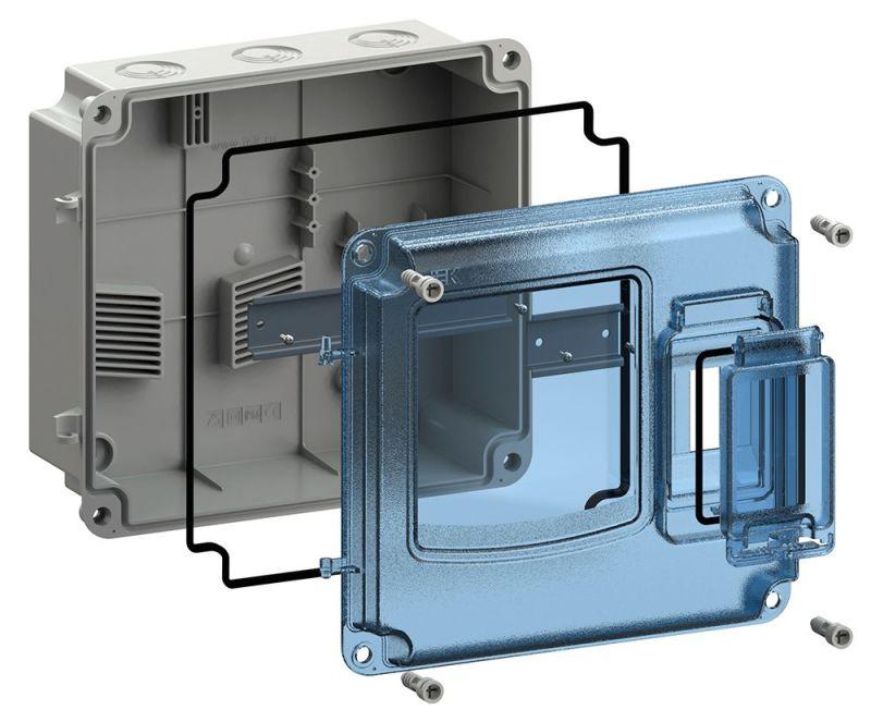 Корпус ЩУРн-П 1/3 Krepta 5 IP66 PC пластик. MSP1-N-03-55