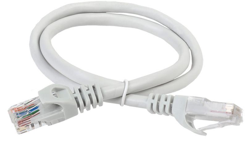 Коммутационный шнур (патч-корд), кат.5Е UTP, LSZH, 0,5м, серый PC01-C5EUL-05M
