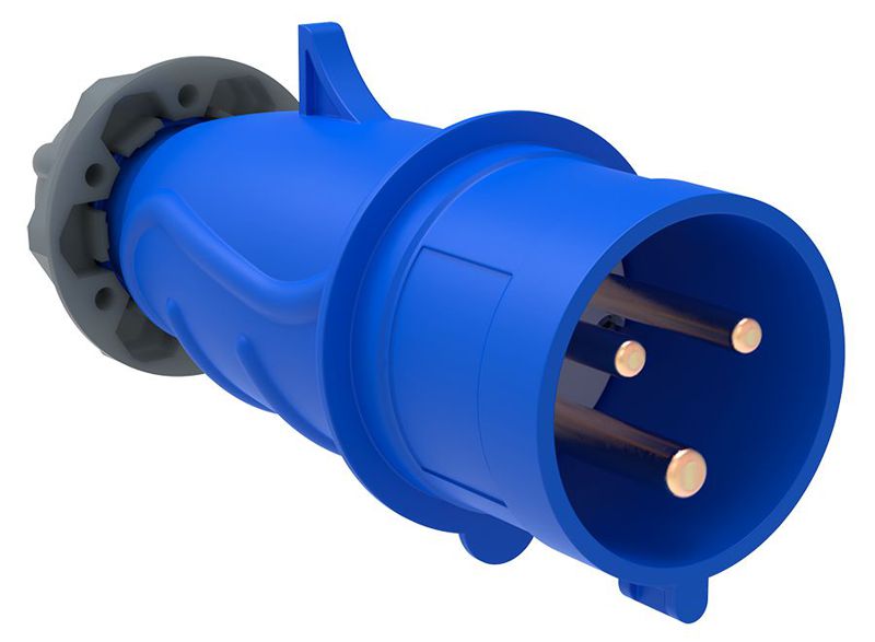 Вилка эл. каб. 16А 2P+PE 220В IP44 MAGNUM ССИ-013 PSN01-016-3