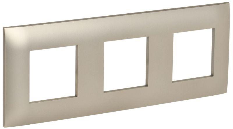 SKANDY Рамка 3-местная SK-F03Sh шампань IEK SK-M32-K37