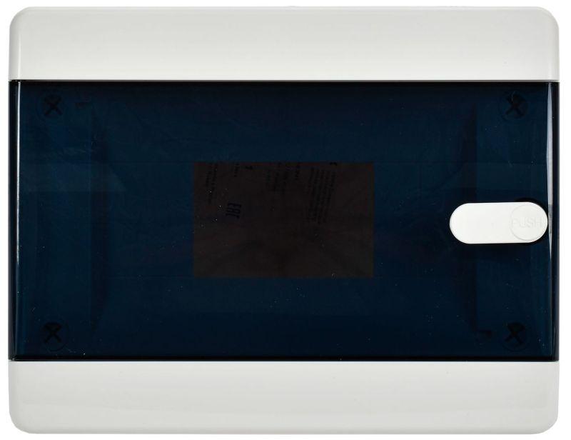 Корпус пластиковый навесной на 8 модулей ЩРН-П-8 IP41 UNION Compact черная прозрачная дверь UIC-KP12-N-08-41-K01