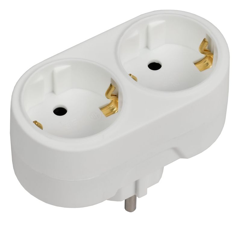 Разветвитель 2-м 16А IP20 Т-01/02 кругл. WTP10-16-02