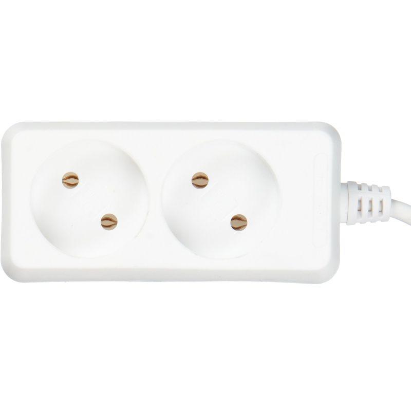 Удлинитель 2х1.5м без заземл. 10А IP20 У2 2P 250В 2х0.75 WYP10-06-02-01-N