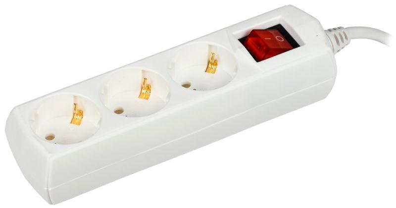Удлинитель 3х3м с заземл. 10А IP20 У03В 2P+PE 250В 3х1 WYP10-10-03-03-ZK-G