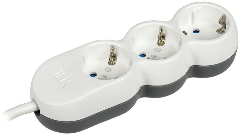 Удлинитель 3х3м с заземл. 16А IP20 Uno У03 2P+PE 250В 3х1.5 WYP53-16-03-03-Z