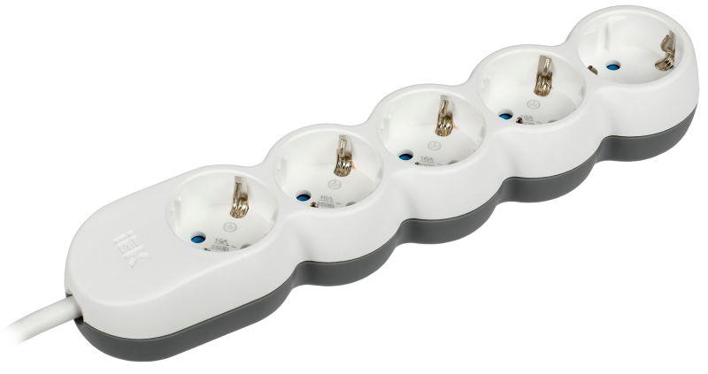 Удлинитель 5х1.5м с заземл. 16А IP20 Uno У05 2P+PE 250В 3х1.5 WYP53-16-05-D15-Z