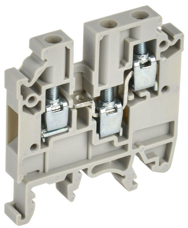 Фото товара Колодка клеммная CTS-MC 3 вывода 4мм2 серая YCT12-00-3-K03-004