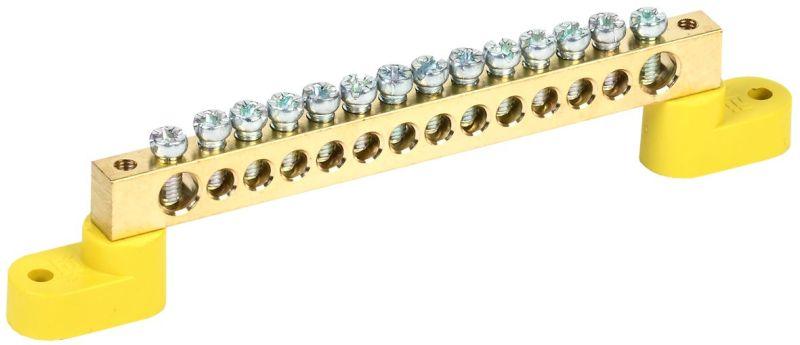 Фото товара Шина PE "земля" на двух угловых изол ШНИ-8х12-14-У2-Ж YNN10-812-14C2-K05