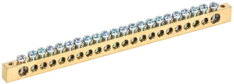 Фото товара Шина PEN "земля-ноль" 8х12мм 22/2 (22групп/креп по краям) YNN21-22-100