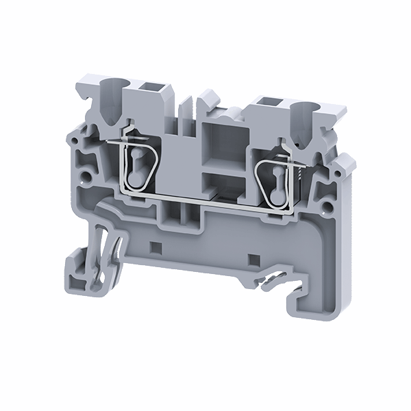 Клемма проходная пружинная OptiClip CХ-2.5-I-24A-(0.2-2.5) сер. 289711