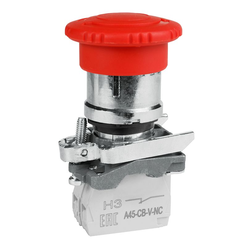 Кнопка ав ост возв пов OptiSignal D22 C4-ESTR-11 металл 1НО+1НЗ XB4BS8445 (10шт) 332179