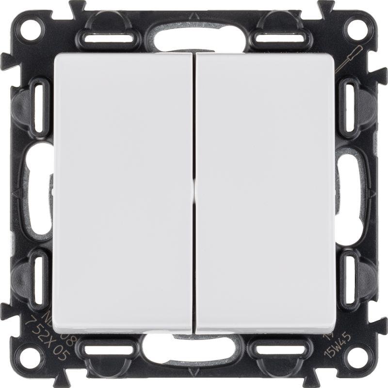 Фото товара VLN-l БЕЛ Выкл 2-Клв 752405