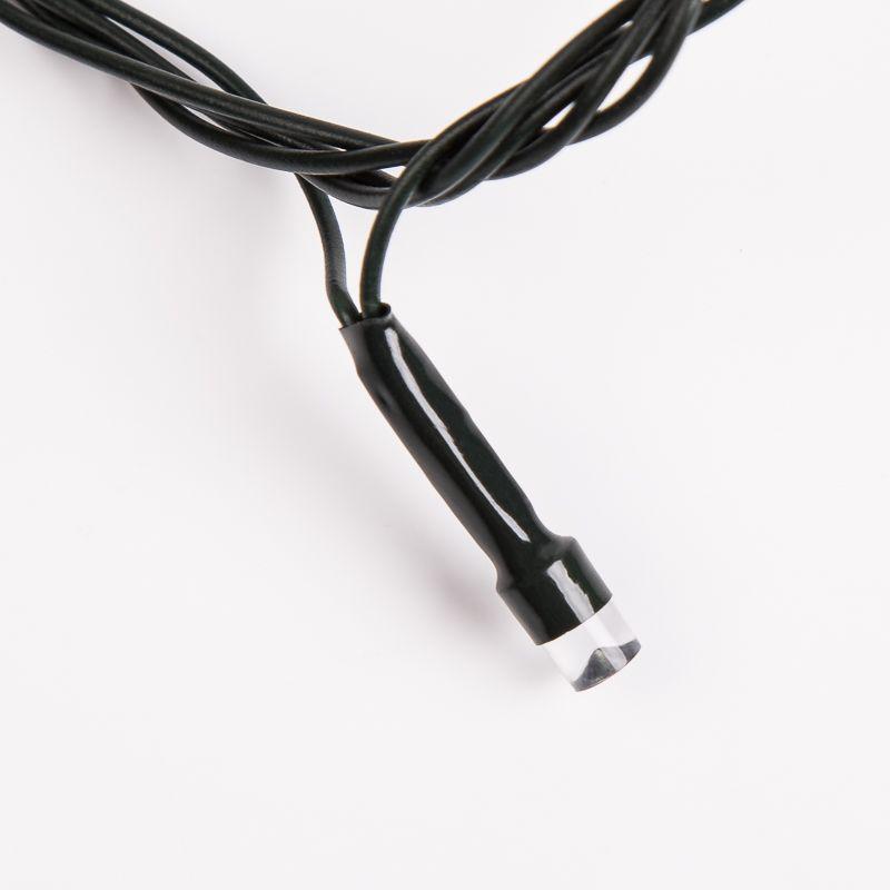 Гирлянда светодиодная "Твинкл Лайт" 20м 160LED мультиколор 10Вт 220-240В IP20 с контроллером 8 режимов провод ПВХ темн. зел. 303-119