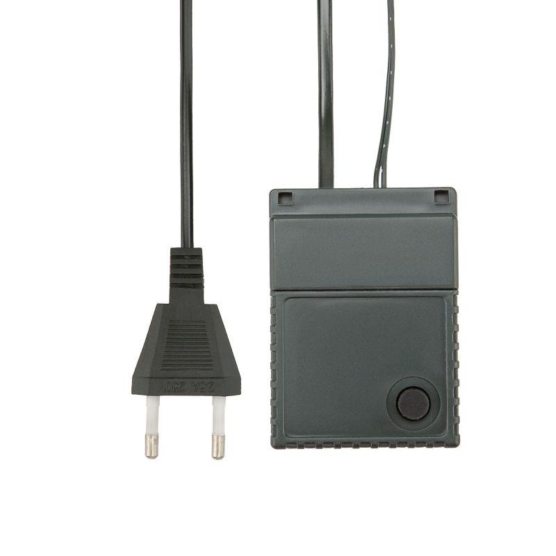 Гирлянда светодиодная "Роса" 100м 1000LED тепл. бел. 7.2Вт 230В IP20 с контроллером провод зел. Neon-Night 303-296