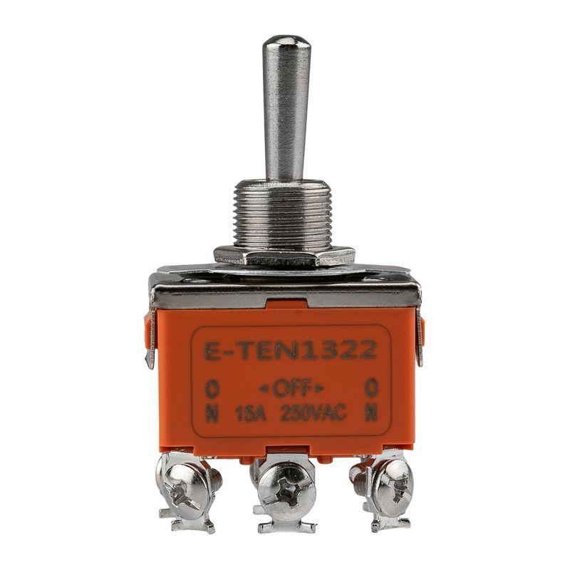 Тумблер 250В 15А (6c) ON-OFF-ON 2п (KN-203) (инд. упак.) 36-4132-1