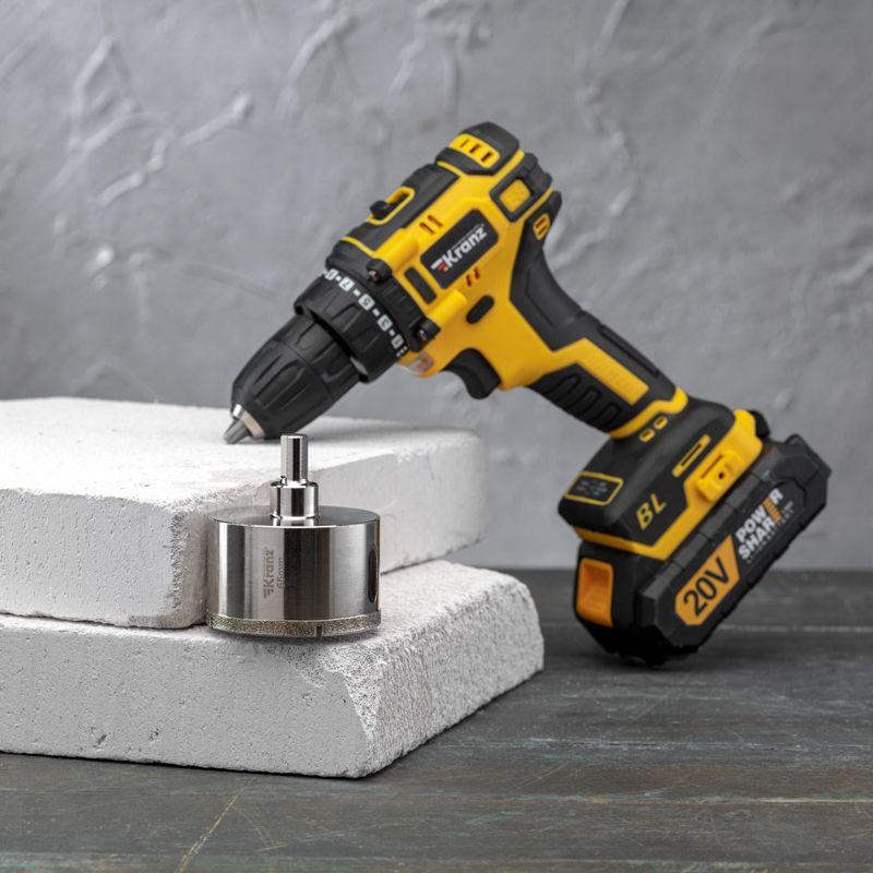 Фото товара Коронка алмазная 65 мм по керамограниту с центровочным сверлом KR-92-0017