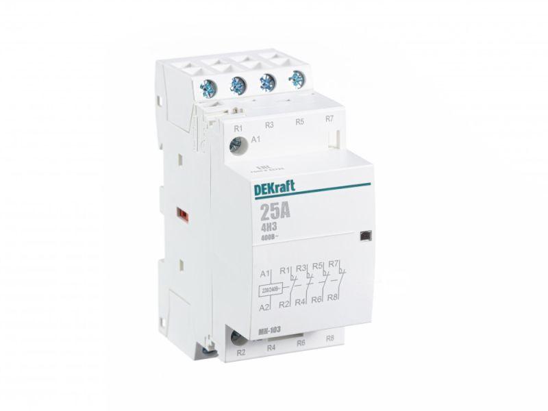 Модульный контактор 4НЗ 25А 230В МК-103 18070DEK