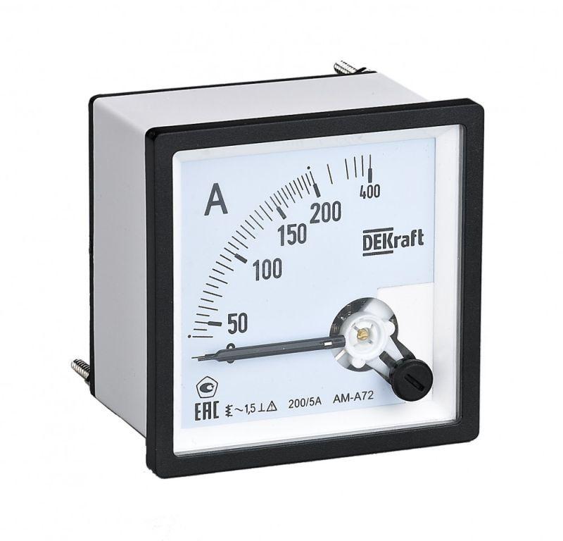 Амперметр аналоговый 1000/5А AC 72х72мм КТ 1,5 трансф. подкл. C2 50217DEK