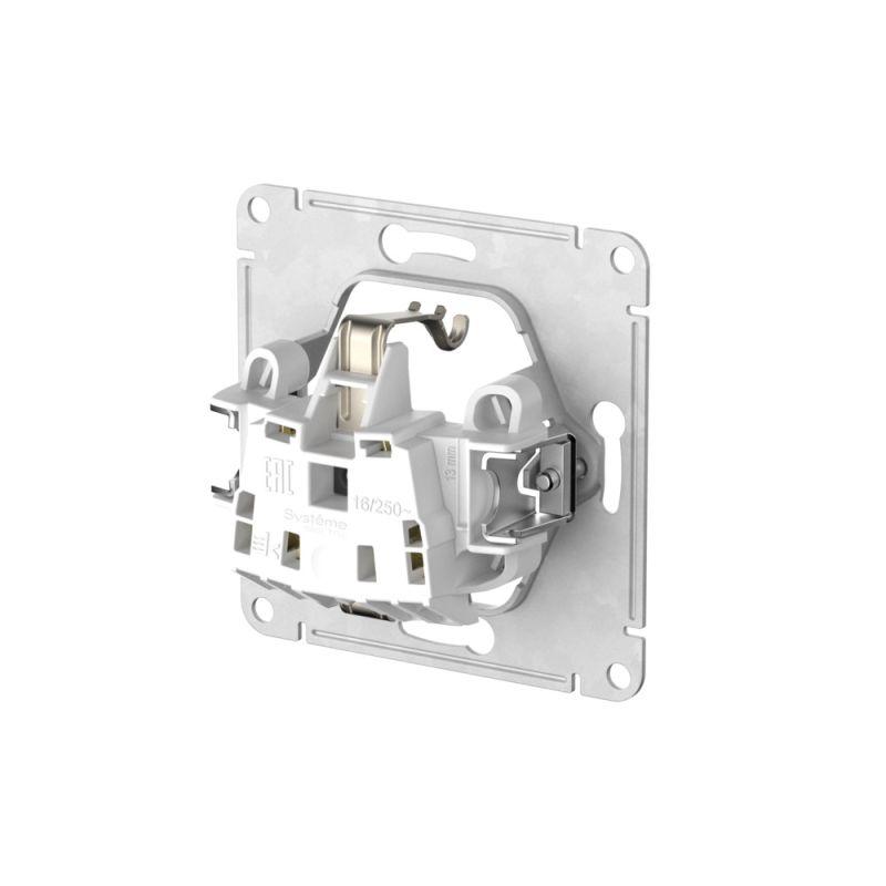 Розетка AtlasDesign 16А IP20 с заземл. защ. шторки с крышкой быстрозажим. клем. механизм бел. SE ATN000146S