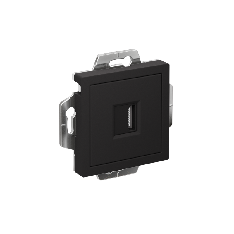Фото товара ATLASDESIGN РОЗЕТКА HDMI, механизм, КАРБОН ATN001080