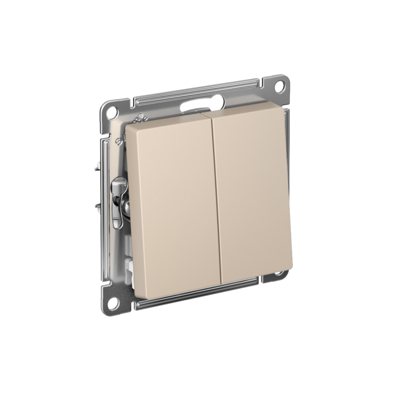 Фото товара Переключатель перекрестный 2-кл. AtlasDesign 2хсх.7 10АХ механизм песочн. SE ATN001273